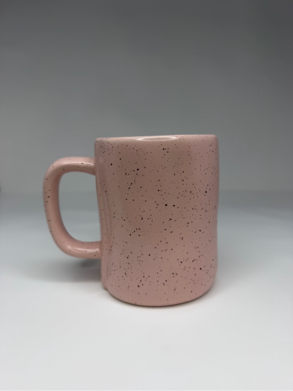 Rae Dunn Did Some Bunny Say Chocolate Pink Speckled Ceramic Coffee Mug - Picture 3 of 7